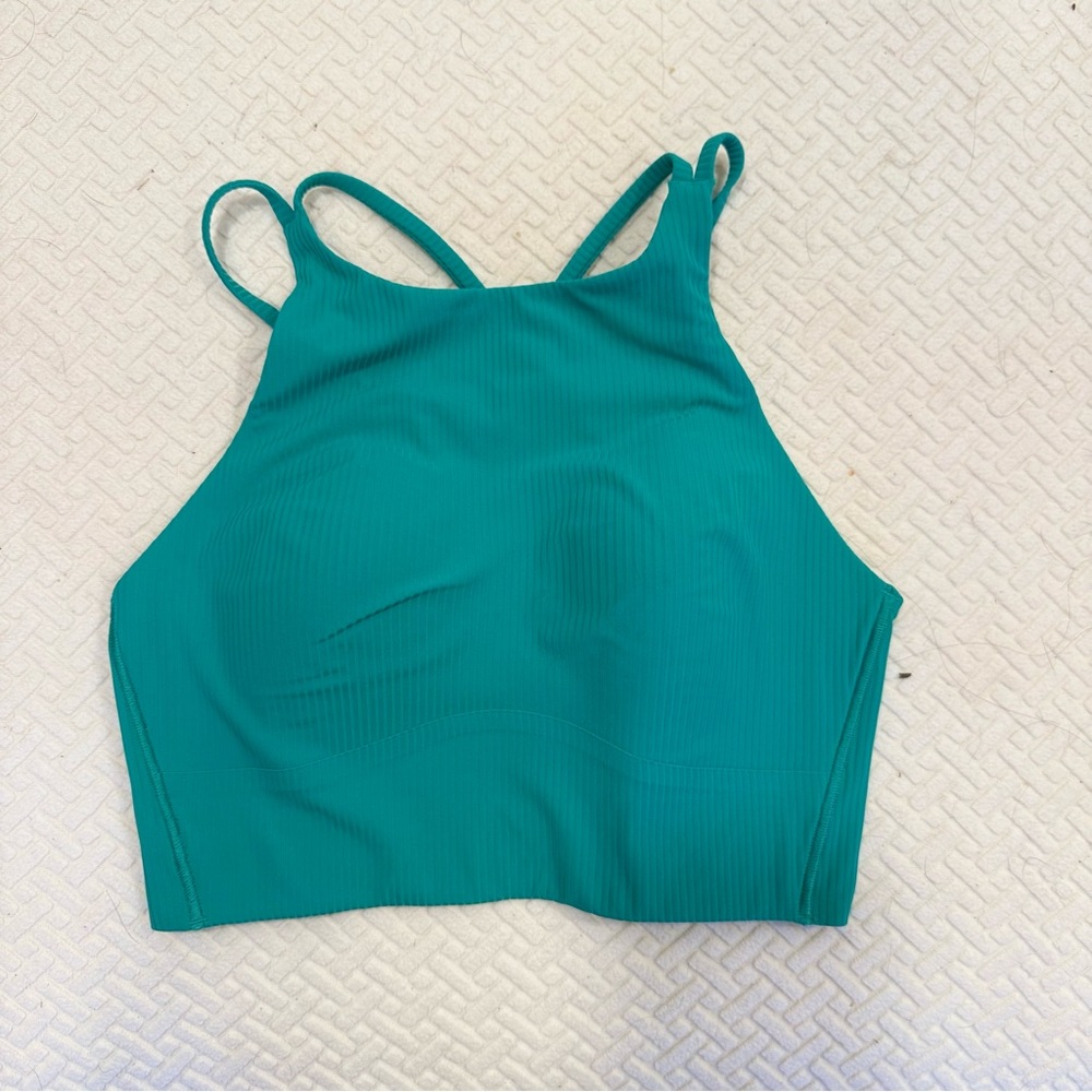 Lululemon Athletica Turquoise High Neck Sports Bra